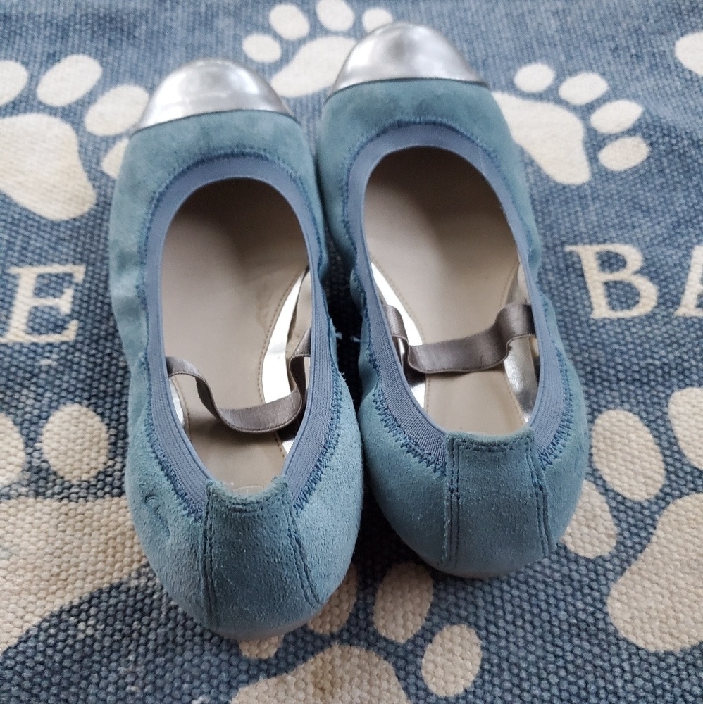 Kids Clarks Original Cap Toe Ballet Shoes